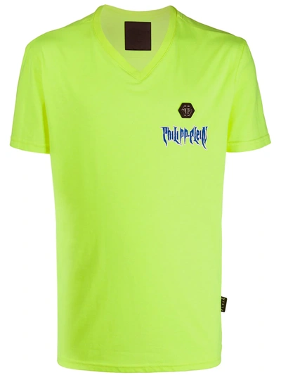 Philipp Plein Rock Pp Cotton T-shirt In Yellow