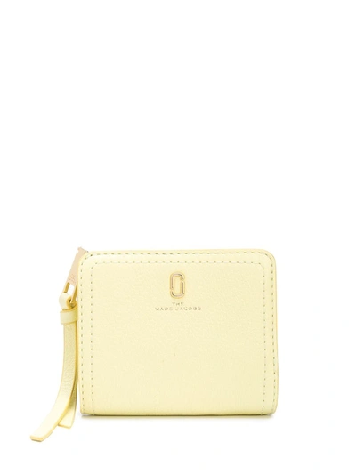 Marc Jacobs The Softshot Mini Compact Wallet In Yellow
