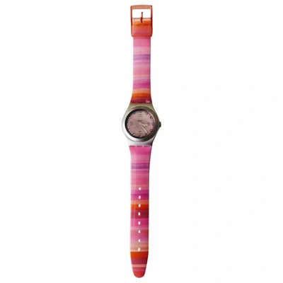 Pre-owned Swatch Watch In Multicolour