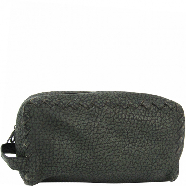 PreOwned Bottega Green Leather Travel Bag ModeSens