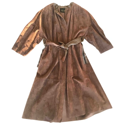 Pre-owned Lanvin Coat In Brown