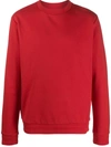 Filippa K Isaac Long-sleeved Sweatshirt In Red Orange