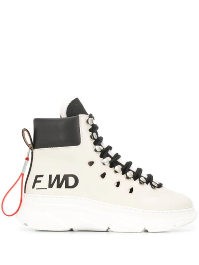 F_wd Lace-up Boots In White