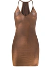 Rick Owens Dress In Copper Viscose