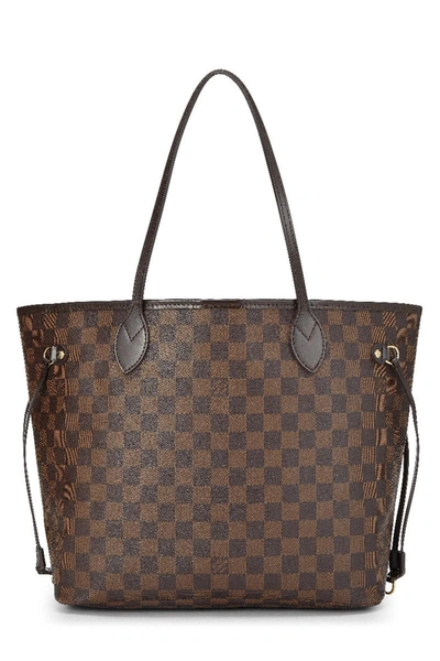 Pre-owned Louis Vuitton Damier Ebene Neverfull Mm