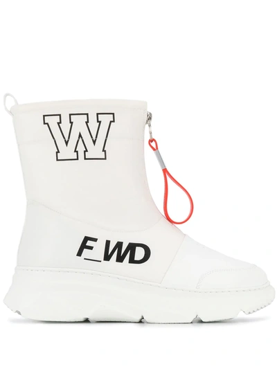 F_wd Ankle Boots In White