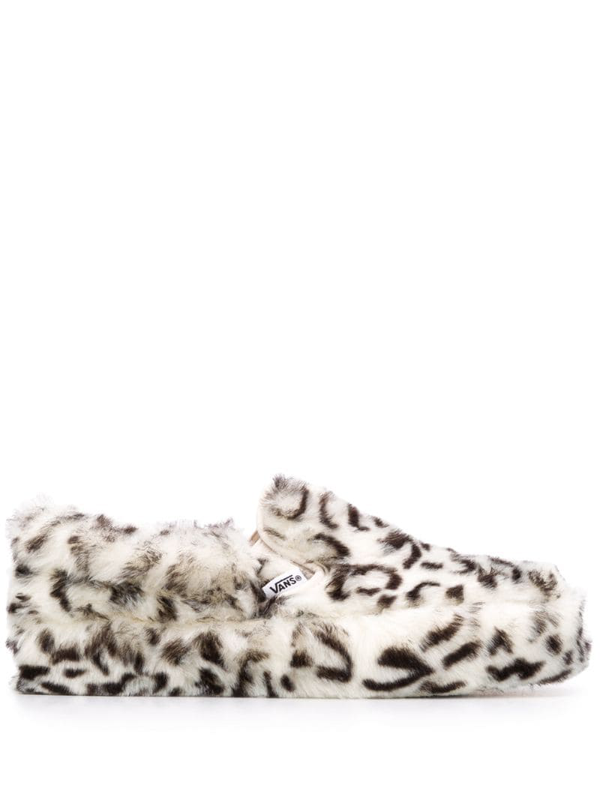 Vans X Sandy Liang Classic Slip-on Cheetah Print Platform Sneaker In Multi  In White | ModeSens