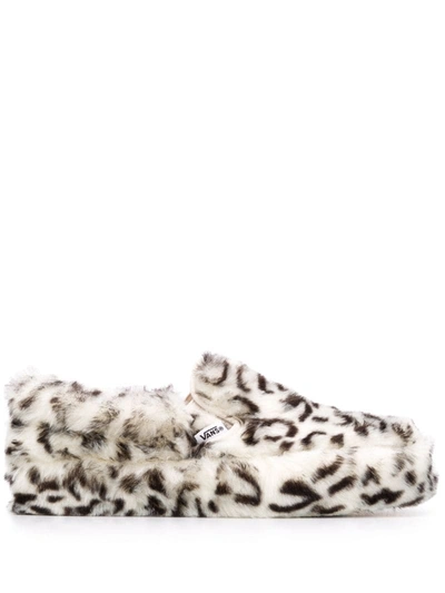 Vans X Sandy Liang Classic Slip-on Cheetah Print Platform Sneaker In Multi In White