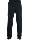Ps By Paul Smith Striped Slim-fit Tapered Woven Jogging Bottoms In Navy