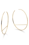 Lana Wire Eclipse Hoop Earrings In Yellow Gold