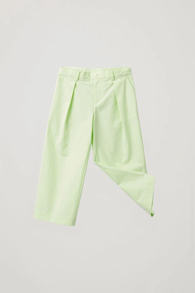Cos Kids' Wide-leg Trousers With Pleats In Yellow