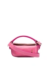 Jacquemus Le Nani Mini Textured-leather Tote In Pink