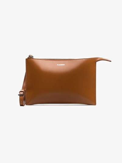 JILSANDER TOOTIE バンブー Jil Sander 'tootie' Bamboo Handle Small Leather Clutch In