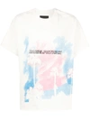 Daniel Patrick Graphic-print Crew Neck T-shirt In Neutrals