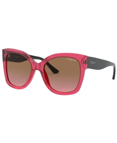 Vogue Sunglasses, Vo5338s 54 In Violet Gradient Brown