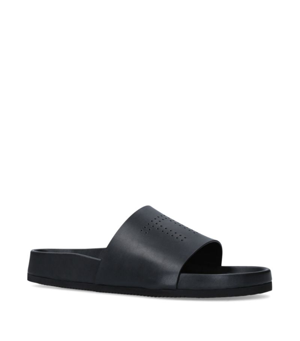 Tom Ford Wicklow Leather Slides In Black | ModeSens