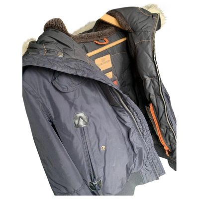 Pre-owned Parajumpers Black Cotton Coat