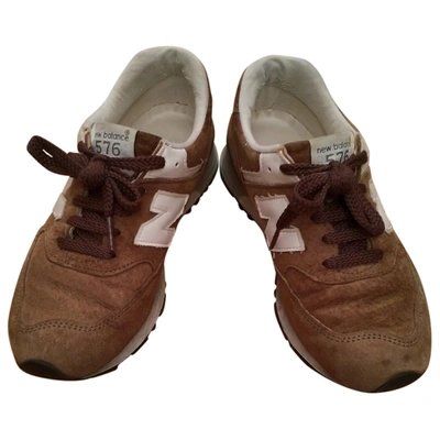Pre-owned New Balance Trainers In Brown