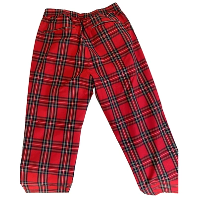 Pre-owned Stussy Red Trousers