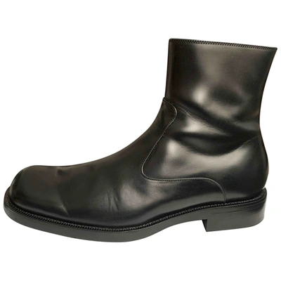 Pre-owned Balenciaga Black Leather Boots