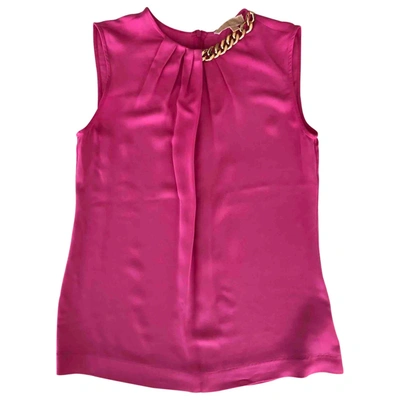 Pre-owned Michael Kors Silk Vest In Pink