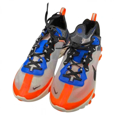 Pre-owned Nike React Element 87  Low Trainers In Blue