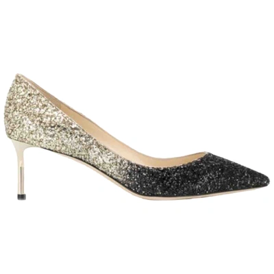 Pre-owned Jimmy Choo Romy Glitter Heels In Multicolour