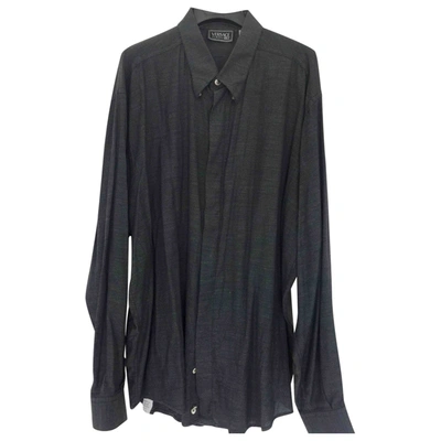 Pre-owned Versace Shirt In Anthracite