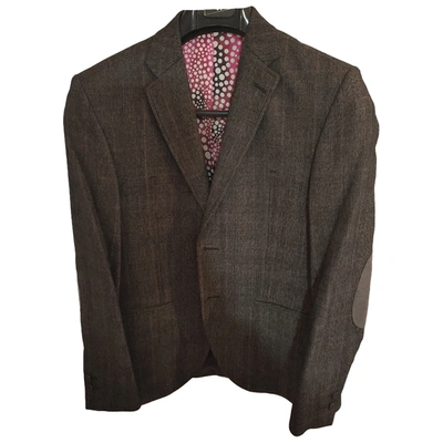 Pre-owned Emanuel Ungaro Wool Waistcoat In Grey