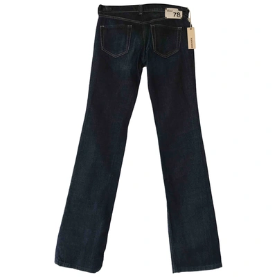 Pre-owned Diesel Blue Cotton - Elasthane Jeans