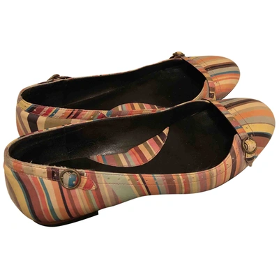 Pre-owned Paul Smith Leather Ballet Flats In Multicolour