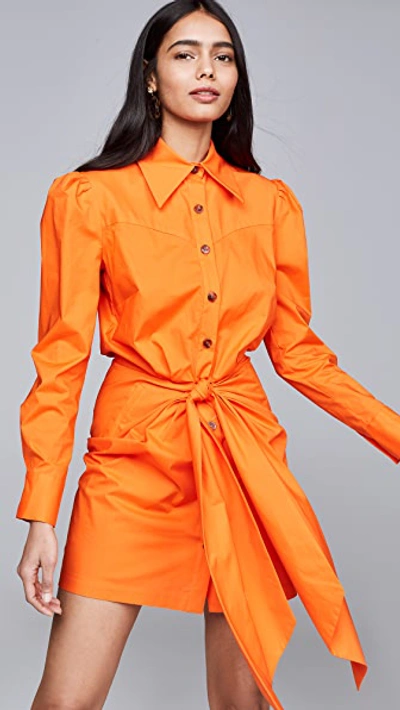 Petersyn Agnes Dress In Orange