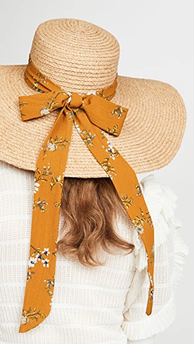 Hat Attack Coco Sunhat In Natural/floral