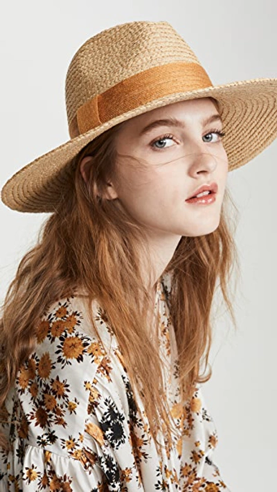 Hat Attack Day To Day Continental Hat In Natural/tobacco