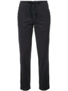 Alex Mill Drawstring Washed Twill Ankle Pants In Blue