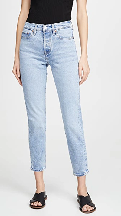 Levi's Wedgie Icon Fit High Waist Ankle Jeans In Tango Light