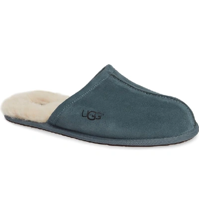 Ugg Men's Scuff Shearling Mule Slipper In Salty Blue