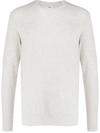 Filippa K Henric Textured Jumper In Sterling Grey Melange