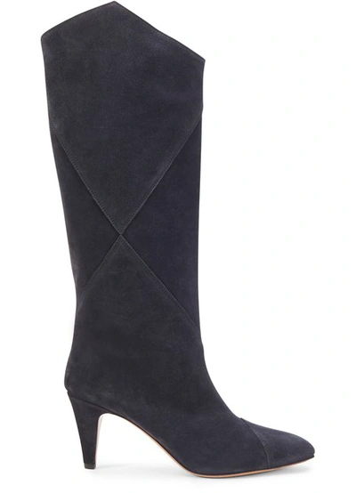 Isabel Marant Lahia Heeled Boots In Faded Black