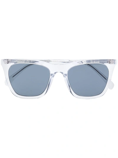 One, All, Every X Rvs Sustain X Ugo Rondinone Black Transparent Wayfarer Sunglasses In Grey