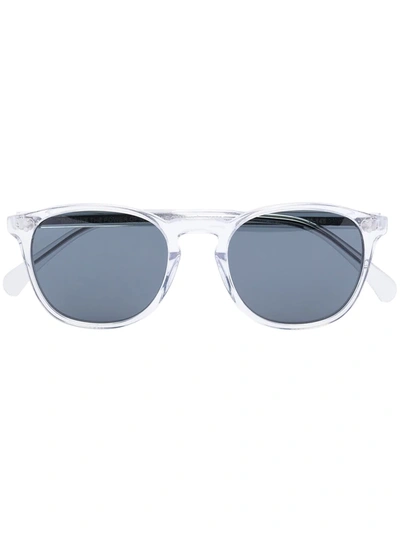 One, All, Every X Rvs Sustain X Ugo Rondinone Transparent Panto Air Round Sunglasses In Black