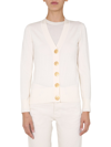 Tory Burch Button-down Knit Cardigan In White