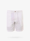 Polo Ralph Lauren Linen Cotton Blend Bermuda Shorts In White