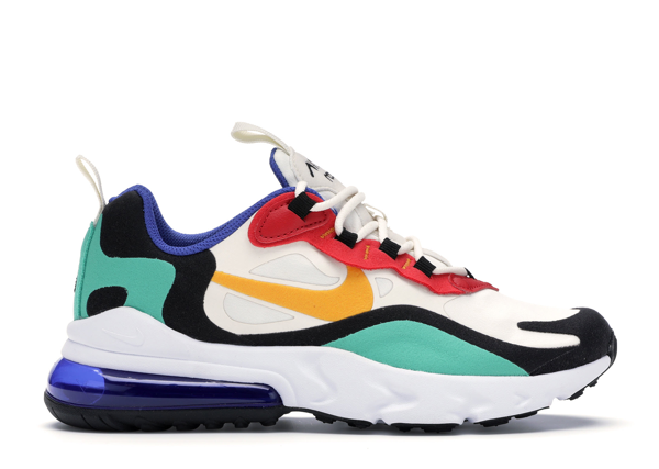 nike air max 270 react phantom gold & university red