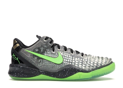 Pre-owned Nike Kobe 8 Ss Christmas (2013) (gs) In Black/electric Green-cool Grey-metallic Gold