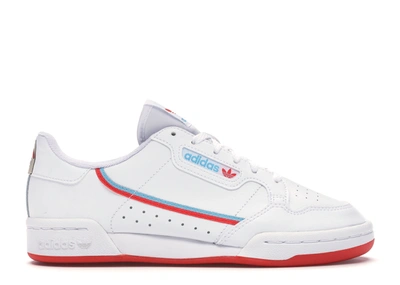 Pre-owned Adidas Originals Adidas Continental 80 Toy Story 4 Forky (youth) In Cloud White/bright Red/bright Cyan