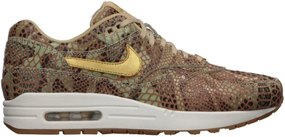 Pre-owned Nike  Air Max 1 Year Of The Snake (gs) In Linen/metallic Gold-sail
