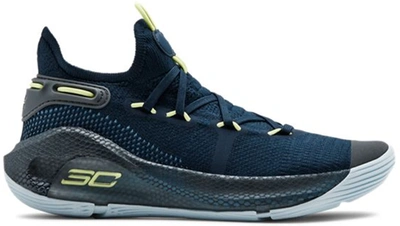 Pre-owned Under Armour Curry 6 International Boulevard (gs) In Academy/thunder Fade