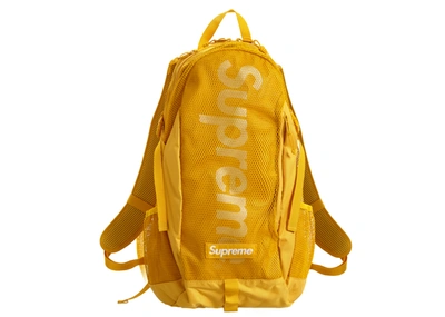Pre-owned Supreme Backpack (ss20) Gold