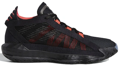 Pre-owned Adidas Originals Adidas Dame 6 Black Red (youth) In Core Black/core Black/shock Red